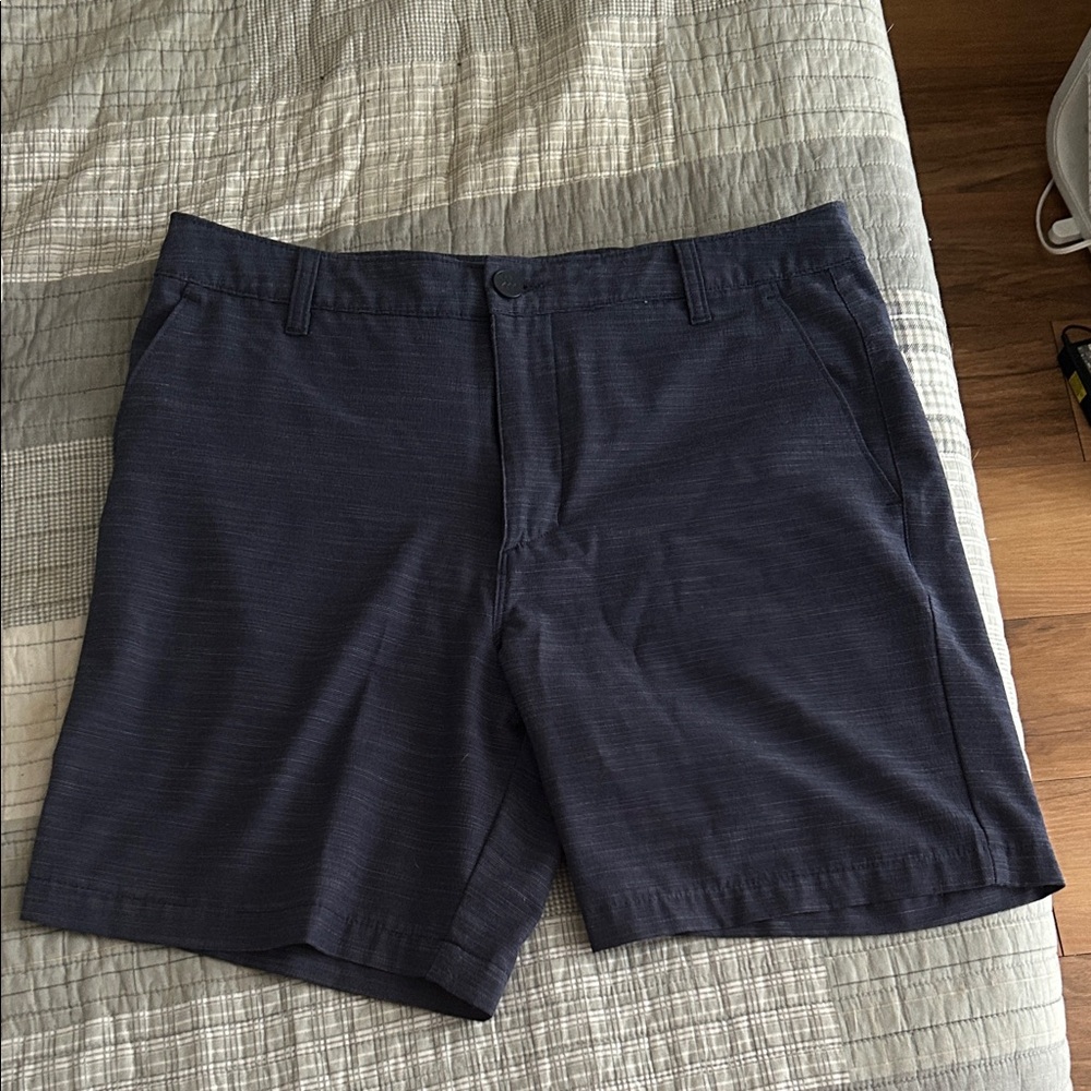 All in Motion Dark Blue Men's Flat Front Shorts